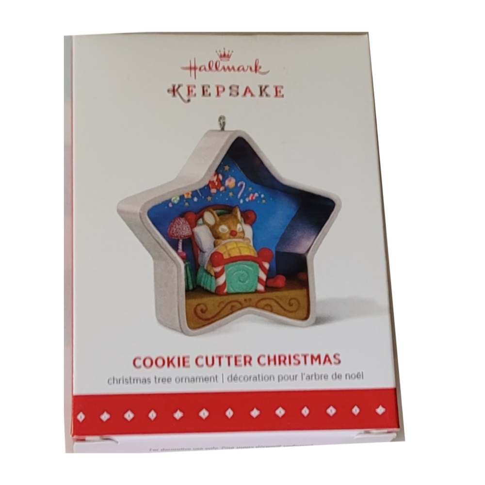2015 #4 Hallmark Keepsake Cookie Cutter Christmas Series Ornament Sledding NEW